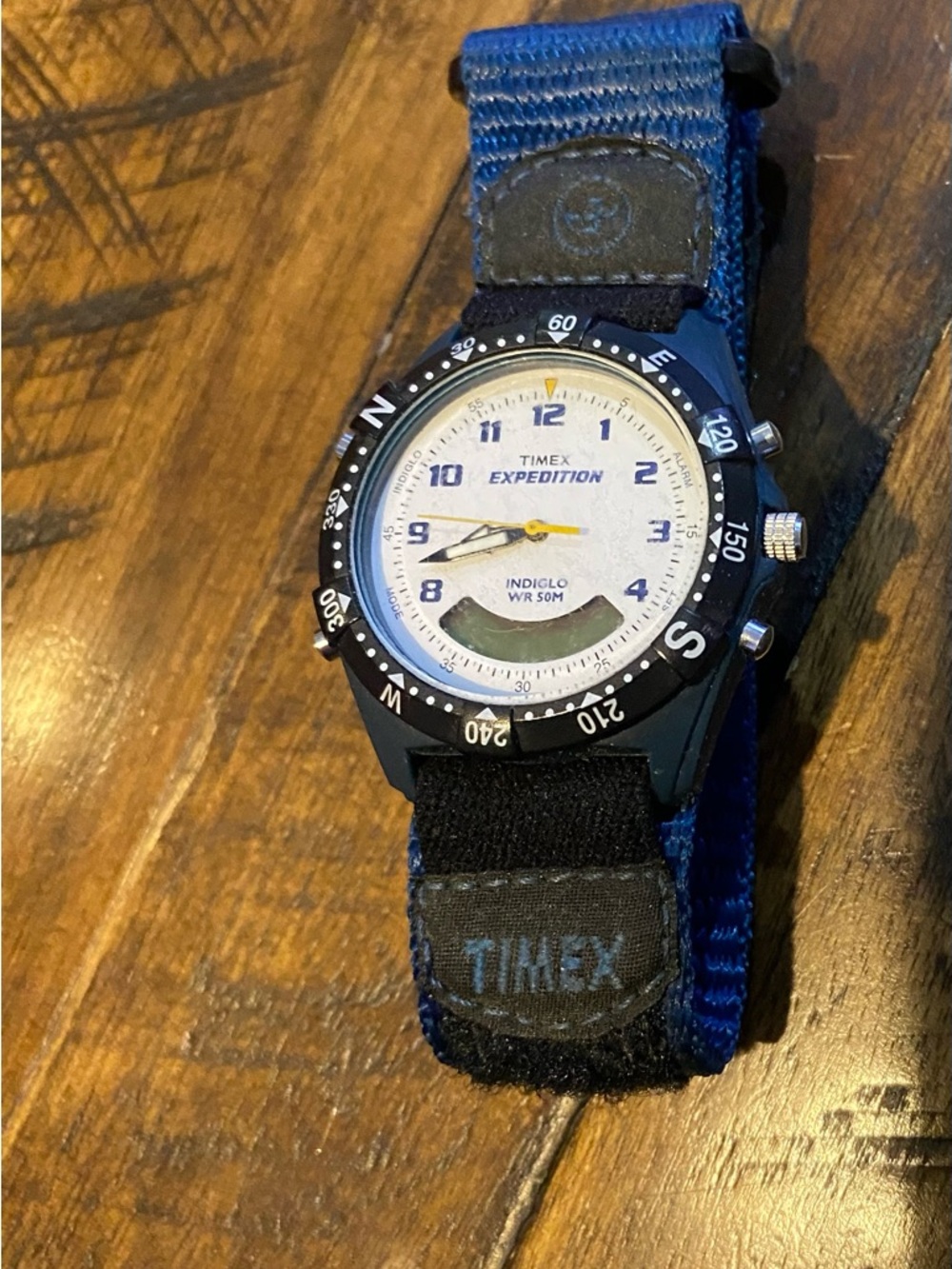 Timex Expedition White Dial Watch with Blue Strap